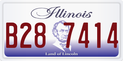 IL license plate B287414
