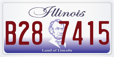 IL license plate B287415
