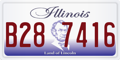 IL license plate B287416