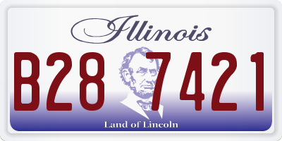 IL license plate B287421
