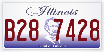 IL license plate B287428