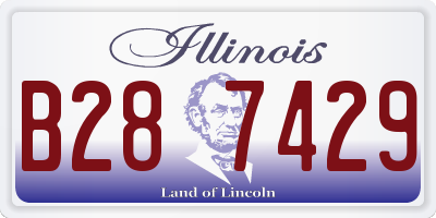IL license plate B287429