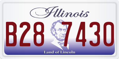 IL license plate B287430