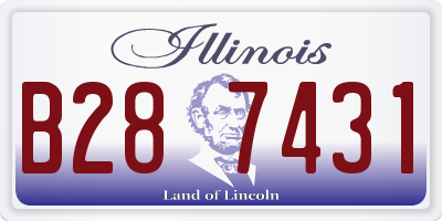 IL license plate B287431