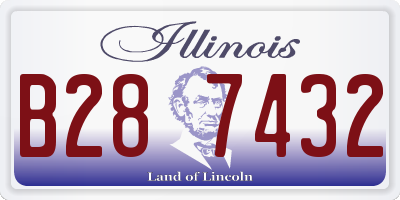 IL license plate B287432