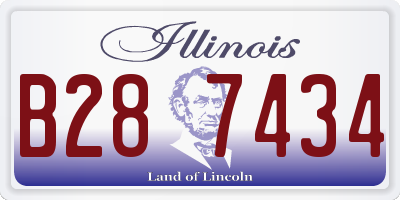 IL license plate B287434