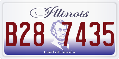 IL license plate B287435