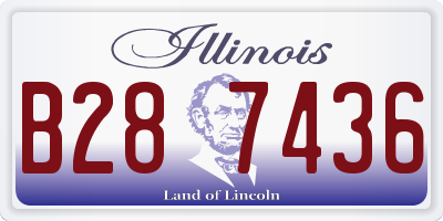 IL license plate B287436