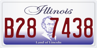 IL license plate B287438