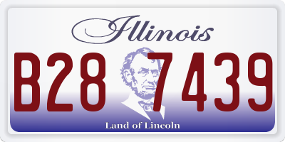 IL license plate B287439
