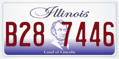 IL license plate B287446