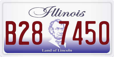 IL license plate B287450