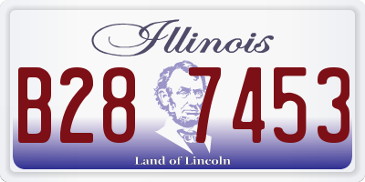 IL license plate B287453