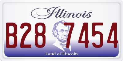 IL license plate B287454