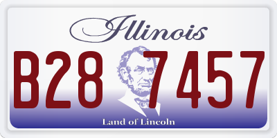 IL license plate B287457