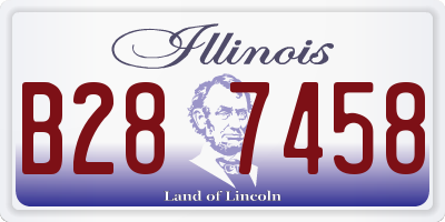 IL license plate B287458