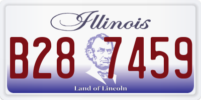 IL license plate B287459