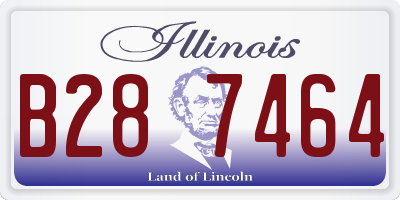 IL license plate B287464