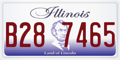 IL license plate B287465