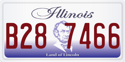 IL license plate B287466