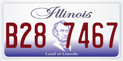 IL license plate B287467