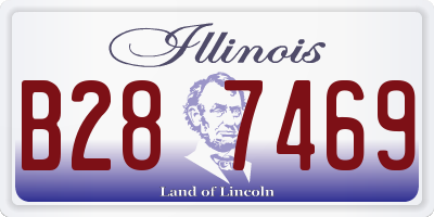 IL license plate B287469
