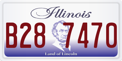 IL license plate B287470