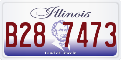 IL license plate B287473