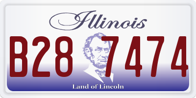 IL license plate B287474