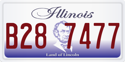 IL license plate B287477
