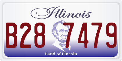 IL license plate B287479