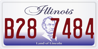 IL license plate B287484