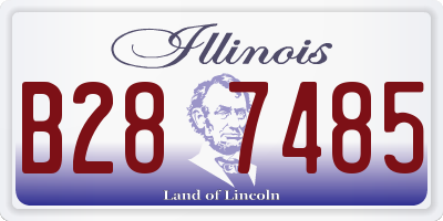 IL license plate B287485