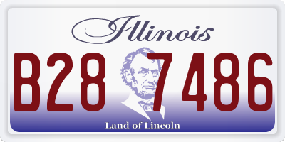 IL license plate B287486
