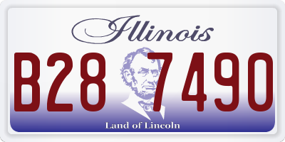 IL license plate B287490