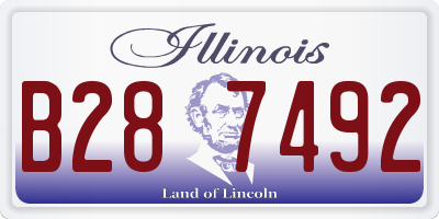 IL license plate B287492
