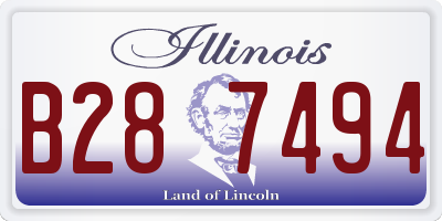 IL license plate B287494