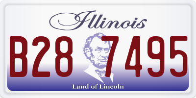 IL license plate B287495