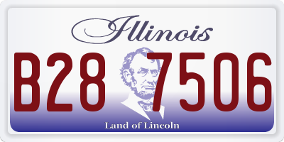 IL license plate B287506