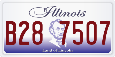 IL license plate B287507