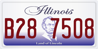 IL license plate B287508