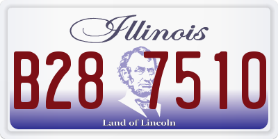IL license plate B287510