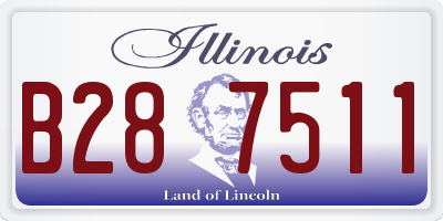 IL license plate B287511