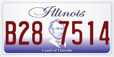 IL license plate B287514