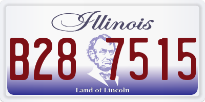 IL license plate B287515