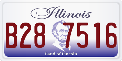 IL license plate B287516