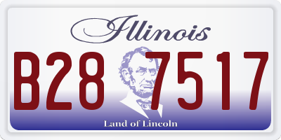 IL license plate B287517