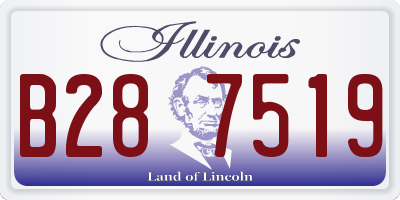 IL license plate B287519