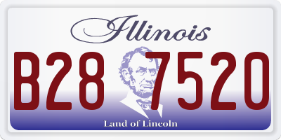 IL license plate B287520