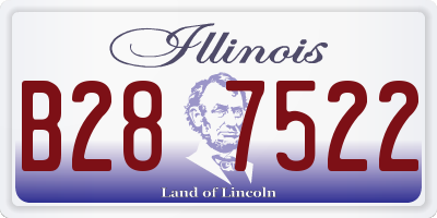 IL license plate B287522